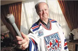  ?? MATHEW MCCARTHY WATERLOO REGION RECORD FILE PHOTO ?? Don Cameron called more than 4,000 Kitchener Rangers games.