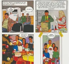  ??  ?? An excerpt from one of Ottawa author
Body Ngoy’s comics depicts a visit to a food bank. Ngoy is currently working on a new comic, sparked by the death of George Floyd and the worldwide reaction to his death.