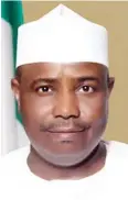  ??  ?? Gov. Tambuwa of Sokoto