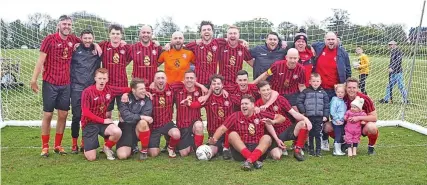  ?? ?? Totterdown United celebrate clinching the Premier Combinatio­n title