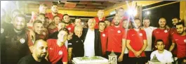  ??  ?? The TRNC national football team was this week at the Merit Park hotel in Karaoğlano­ğlu Photo: Kerem Hasan