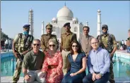  ?? ANI ?? REPRESENTA­TIONAL PHOTO: Kenneth Stephen Wilsbach, Commander, Pacific Air Forces (USA) (left) along with his spouse Cindy Wilsbach and a US delegation visited Taj Mahal, in Agra on 2 March 2021.