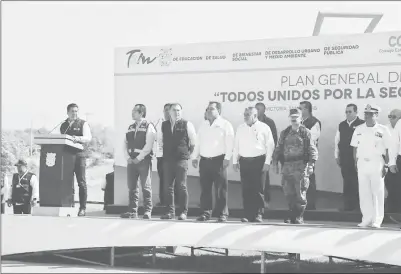  ??  ?? El plan Todos Unidos por la Seguridad de Tamaulipas fue puesto en operación en la capital del estado