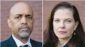  ?? VINCENT ALBAN/CHICAGO TRIBUNE ?? Clayton Harris III and retired Appellate Judge Eileen O’Neill Burke are opponents in the Cook County state’s attorney race.