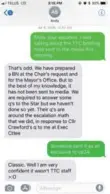  ??  ?? A text message exchange between Councillor Josh Matlow and TTC CEO Andy Byford on July 4, 2016.