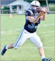  ?? PILOT FILE PHOTO/RON HARAMIA ?? Laville’s Paul Dewitt is more known for his running, but is also a threat to catch the ball.