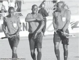  ??  ?? Zimbabwe Referees (fifile photo)