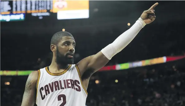  ?? RONALD MARTINEZ / GETTY IMAGES ?? Kyrie Irving’s 40 points helped the Cleveland Cavaliers salvage Game 4 and extend their NBA final series with the Golden State Warriors.