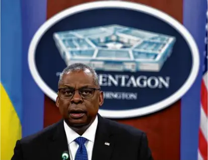  ?? ANNA MONEYMAKER/GETTY IMAGES ?? Secretary of Defense Lloyd Austin, seen in November, was reportedly recovering well from a minor elective medical procedure at Walter Reed National Military Medical Center.