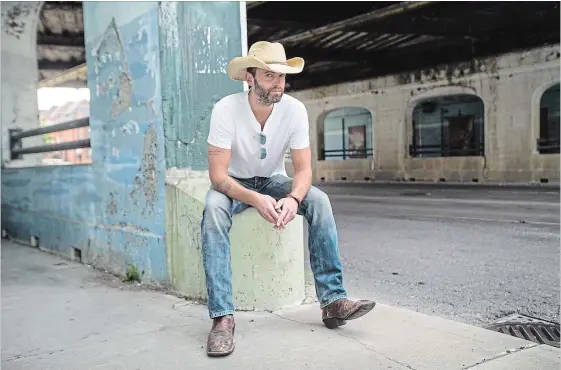  ?? BERNARD WEIL TORONTO STAR ?? Country star Dean Brody plays an acoustic set at the Burlington Performing Arts Centre, Nov. 2.