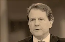  ?? Foto: afp ?? Donald Mcgahn en una imagen del pasado 22 de febrero, en la Casa Blanca.