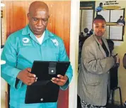  ?? Picture: SUPPLIED ?? ’CLOSE’: Minister of Agricultur­e, Forestries and Fisheries Senzeni Zokwana and his secretary Unati Fumba