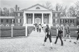  ?? STEVE HELBER/AP ?? Montpelier’s interim president expressed optimism that the estate will recover from the recent controvers­y over how it would, or would not, share governance with the descendant­s of people once enslaved there.