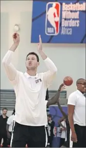  ?? Themba Hadebe Associated Press ?? CLIPPERS FORWARD Danilo Gallinari takes part in a basketball camp in South Africa.