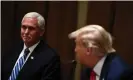  ?? Photograph: Brendan Smialowski/AFP/Getty Images ?? Pence will be tasked with reminding evangelica­l waverers of what Trump has done for them, such as his reshaping of the federal judiciary.