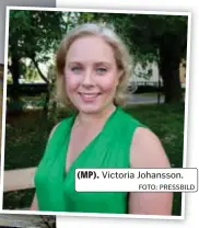  ?? FOTO: PRESSBILD ?? (MP). Victoria Johansson.