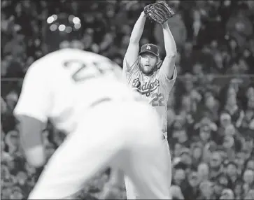  ?? Wally Skalij Los Angeles Times ?? WHEN CLAYTON KERSHAW takes the mound tonight against the Red Sox in Game 5, it could be his final start for L.A. He can opt out of his contract as soon as Wednesday if the Dodgers lose.