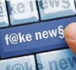  ?? FOTO: IMAGO ?? Auf Fake News – gefälschte Nachrichte­n in sozialen Medien – wollen die Parteien im Bundestags­wahlkampf verzichten.