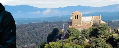  ??  ?? FLYING THE FLAG: Pep Guardiola, Sant Pere de Casserres and, right, Cave of San Ignacio