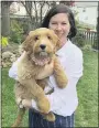  ?? JARED STILE — JENNIFER STILE VIA AP ?? Jennifer Stile poses with her dog Josie in Ellicott City, Md. Stile and Josie have taken online training classes.