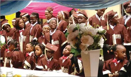  ??  ?? A cross-section of pupils of Adelans Internatio­nal Schools, Ogun State, during their valedictor­y service/prize giving day… recently