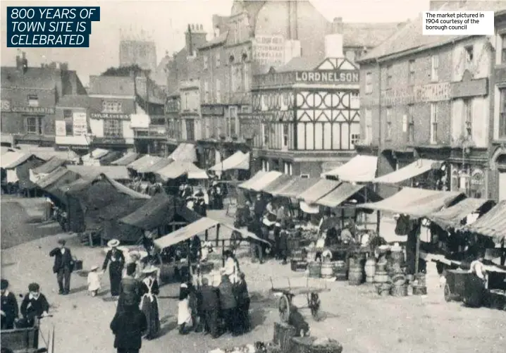  ??  ?? The market pictured in 1904 courtesy of the borough council