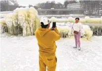  ?? TED SHAFFREY AP ?? Mist from the Great Falls created a frozen wonderland in Paterson, N.J., amid subfreezin­g temperatur­es this past week.