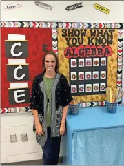  ?? Spencer Lahr / Rome News-Tribune ?? Samantha Hughes will begin her first year of teaching today, as Floyd County Schools starts its year.