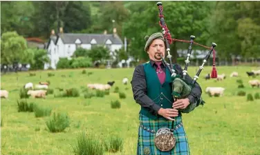  ?? — Trafalgar ?? a visit to scotland is not complete without a live performanc­e of bagpipe music.