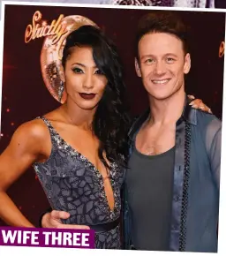  ??  ?? WIFE THREE Third time unlucky: Karen Hauer and Kevin on Strictly