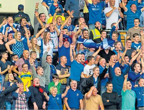  ??  ?? FRUSTRATED: Just 300 St Johnstone supporters will be permitted to attend the Scottish Cup final at Hampden.