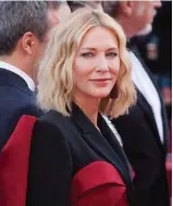  ?? FOTO: JOAN HERNANDEZ MIR ?? Cate Blanchett var ordförande för Guldlejonj­uryn i Venedig – i motsvarand­e roll i Cannes för två år sedan deltog hon i en protest på röda mattan mot den ojämställd­a filmbransc­hen.