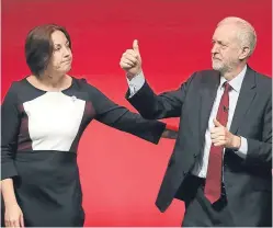  ?? Picture: PA. ?? Strained: Kezia Dugdale and Jeremy Corbyn.