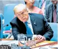  ??  ?? Donald Trump stunned senior UN officials by attacking China over election meddling