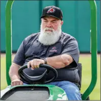  ??  ?? Greg Johnston, head park superinten­dent at Dickey-Stephens Park in North Little Rock, has worked for the Arkansas Travelers organizati­on since he was a kid, with roles ranging from parking lot attendant to a gate attendant to bat boy to the grounds crew. (Arkansas Democrat-Gazette/John Sykes Jr.)