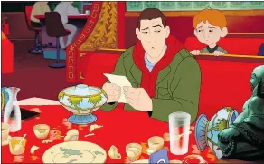  ??  ?? The animated holiday musical, Adam Sandler’s Eight Crazy Nights, is disappoint­ingly awful.