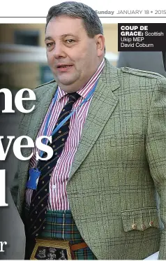  ??  ?? COUP DE GRACE: Scottish Ukip MEP David Coburn