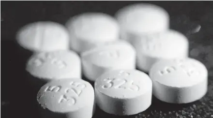  ??  ?? Nearly 48,000 Americans died as a result of opioid overdoses last year, a 12 per cent increase from 2016, according to preliminar­y figures.