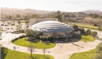  ??  ?? Marin Center in San Rafael is the venue for a live, drivein San Francisco Opera performanc­e of “The Barber of Seville,” scheduled to open April 23.