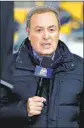  ?? Keith Srakocic Associated Press ?? AL MICHAELS, shown in December, says he and Ken Dryden discussed how to handle a U.S. loss.