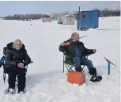  ?? —François Daniel ?? Yves Girard et Linda Gagné n’ont toujours aucune prise à leur actif, mais c’est la beauté des lieux qui les poussent à revenir les weekends.