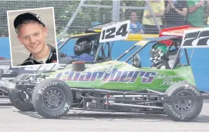  ??  ?? In the Nick of good time: Nick Roots, inset, is the new Superstox Southern champion