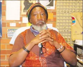  ?? Photo: Strauss Lunyangwe ?? Let’s stick together... Hishishi Papa implores artists to unite.