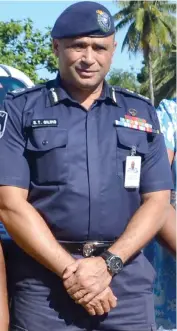  ?? Photo: Shratika Naidu ?? Police Commission­er Brigadier-General Sitiveni Qiliho in Labasa yesterday.