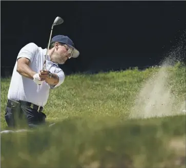  ?? PHIL MICKELSON, Charles Krupa Associated Press ?? one of many big names who joined LIV Golf, plays a practice round for the U.S. Open.