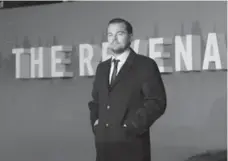  ?? JOEL RYAN/INVISION/THE ASSOCIATED PRESS ?? Actor Leonardo DiCaprio is all but a sure bet to win best actor at the Academy Awards for The Revenant.