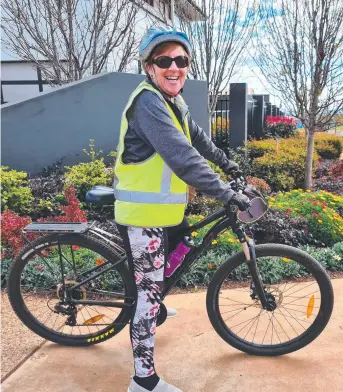  ?? Picture: Gemlife ?? Jean Rothery is a keen cyclist and visited many over-50s lifestyle resorts before finding the perfect place to call home, GemLife Highfields.