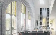  ?? MEDALLION CAPITAL GROUP ?? Loft suites in the original structure will feature the church’s stained glass windows.