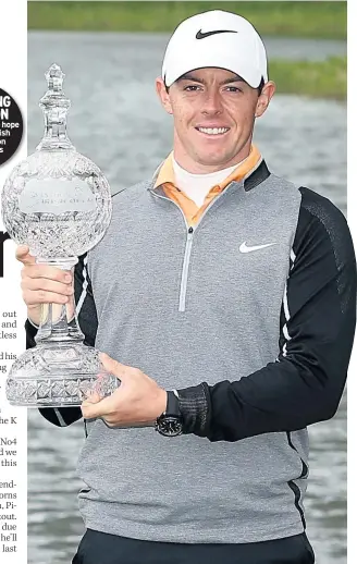  ??  ?? DEFENDING CHAMPION Rory Mcilroy will hope to retain his Irish Open crown on homesoil this weekend