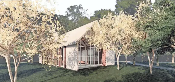  ?? COURTESY OF GRACELAND ?? The new chapel will be in a wooded setting adjacent to The Guest House at Graceland.